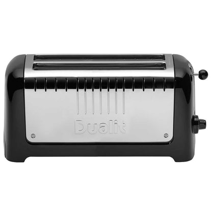 Dualit Long Slot Lite Toaster DU46030 Black | Extra Long 260mm Slots