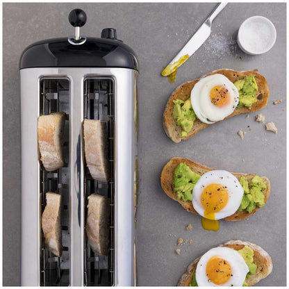 Dualit Long Slot Lite Toaster DU46030 Black | Extra Long 260mm Slots