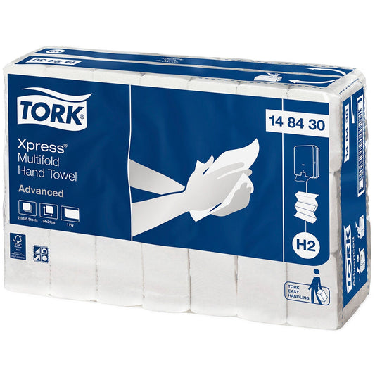 Tork Xpress Multifold Hand Towel Advanced 185 Sheet 21 Pack Absorbent