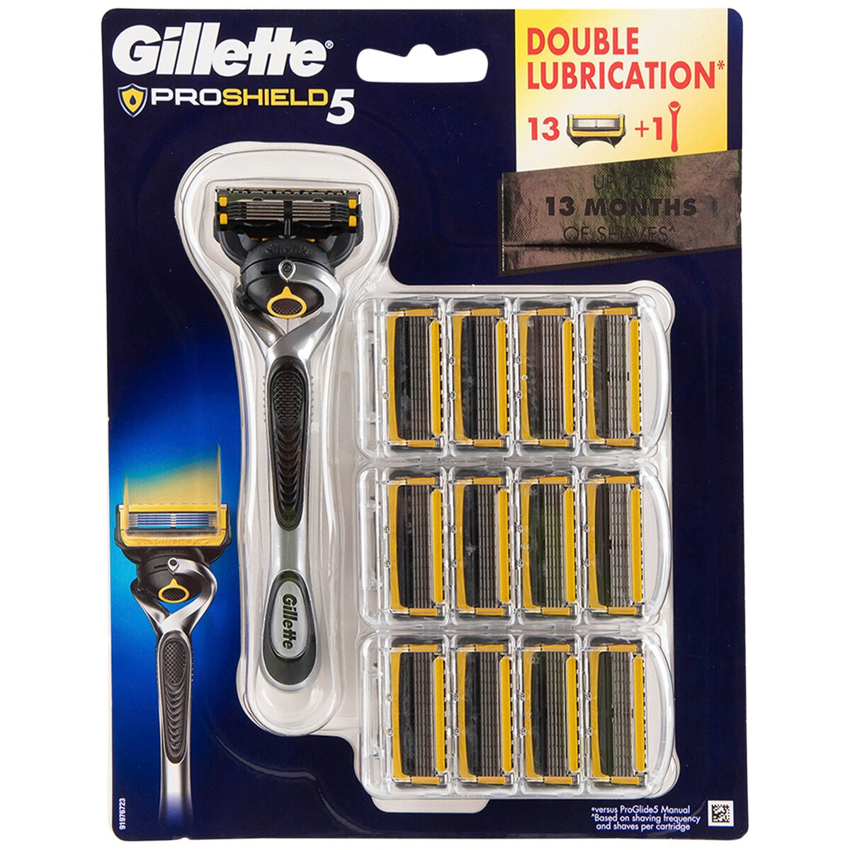 Gillette Fusion Proshield Razor + 13 Refills - Advanced Lubrication ...