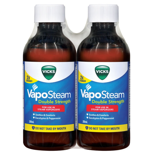 Vicks VapoSteam Double Strength Inhalant 2 x 200ml - Auzzistore
