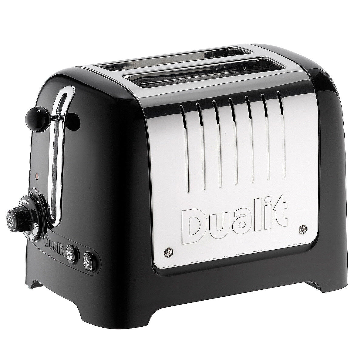 Dualit 2 Slot Lite Toaster DU26208 Black | High Wattage, Extra Wide Slots, Perfect Toast Technology, Bagel & Defrost Functions