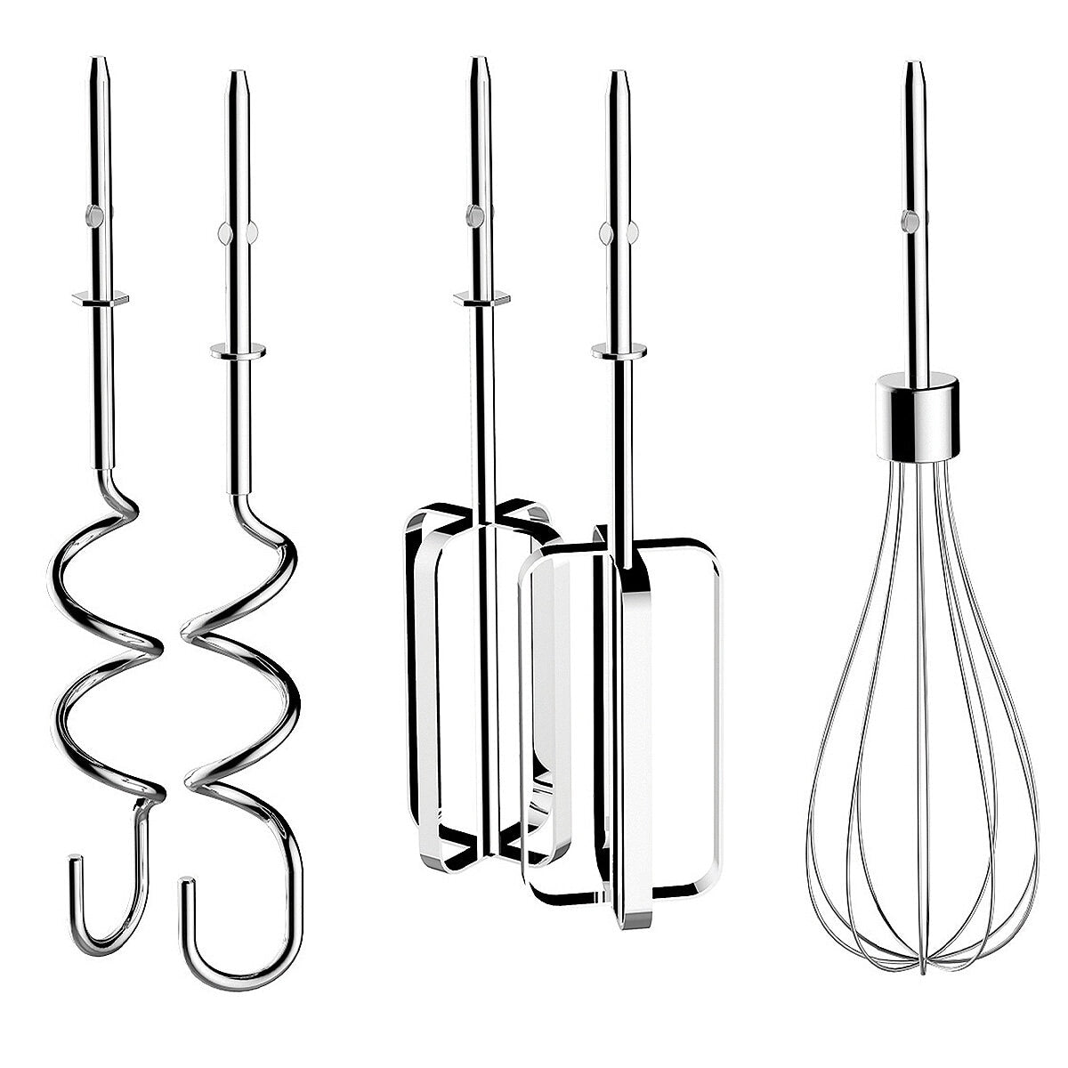 Dualit Hand Mixer 400W DU89360 Powerful 4-Speed Kitchen Tool with Flat Beaters, Dough Hooks, and Balloon Whisk