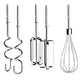Dualit Hand Mixer 400W DU89360 Powerful 4-Speed Kitchen Tool with Flat Beaters, Dough Hooks, and Balloon Whisk – view 5
