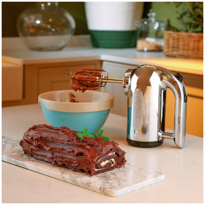 Dualit Hand Mixer 400W DU89360 Powerful 4-Speed Kitchen Tool with Flat Beaters, Dough Hooks, and Balloon Whisk