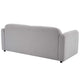 Fresh Industries 2.5 Seater Fabric Sofa with Removable Seat Cushions & Attached Back Cushion – view 5
