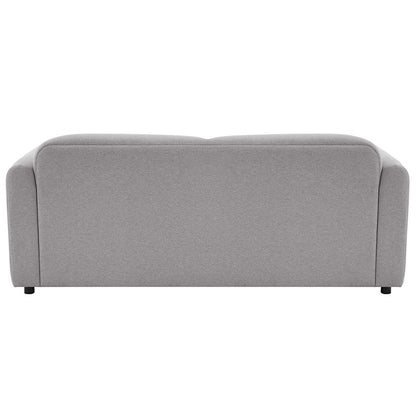 Fresh Industries 2.5 Seater Fabric Sofa with Removable Seat Cushions & Attached Back Cushion