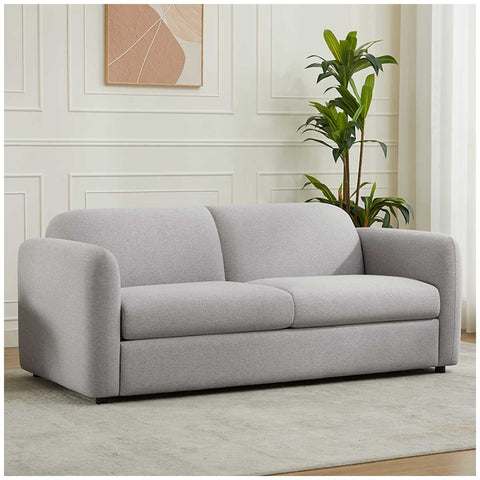 Fresh Industries 2.5 Seater Fabric Sofa with Removable Seat Cushions & Attached Back Cushion - Auzzistore