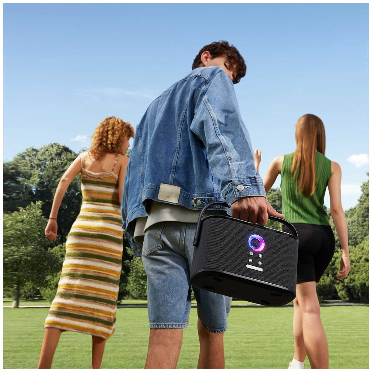 Ikarao Shell S2 Portable 140W Karaoke Speakers, 8" Touchscreen, 2 Mics, Bluetooth 5.3