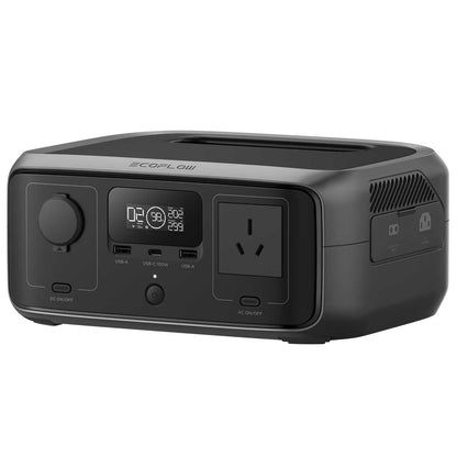 EcoFlow RIVER 3 Portable Power Station EFRIVER3-AU | GaN Technology, 1 Hour Fast Charging, 5 Output Ports, LFP Battery, 300W Total Output