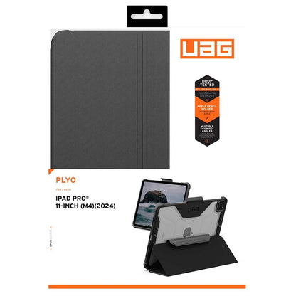 UAG Plyo Apple iPad Pro M4 5th Gen Folio Rugged Case Black-Ice 124477114043