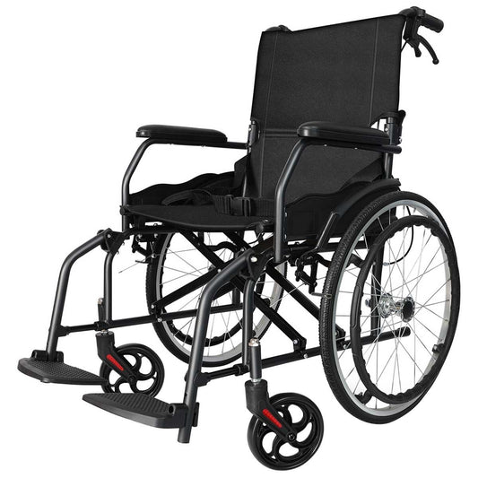 Altus Lightweight Folding Self Propelled Wheelchair 20 Inch Wheel Black