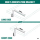 Carinya Angle Bracket - 250 x 200mm - Zinc Plated - Heavy Duty