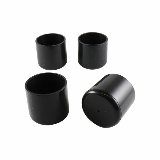 Surface Gard 32mm Black Round Plastic Chair Tips 4 Pack - Floor Protection - Auzzistore