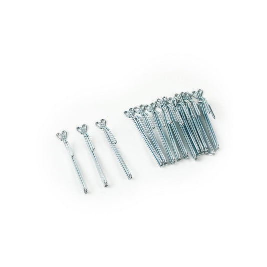 Windoware Slip in Curtain Hook - 13mm - Shiny Metal - Zinc - 14 Pack - Auzzistore