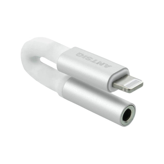 Antsig Silicone Lightning Male to 3.5mm Aux Female Audio Adaptor - Durable Design - Apple MFi Certified - 10mm x 80mm