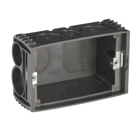 Deta Wall Mounting Box - Adjustable Lugs - Polycarbonate - Black - Auzzistore