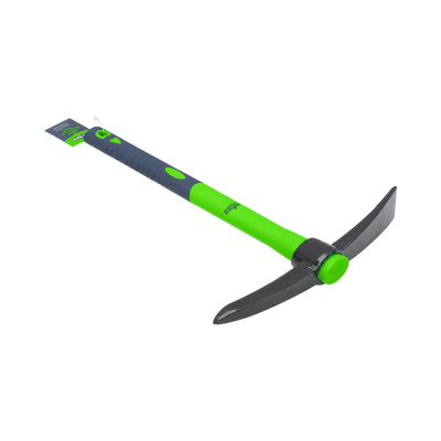 Saxon Mini Pick Mattock - 380mm - Fibreglass Handle - Carbon Steel Head - Lightweight