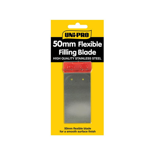 Uni Pro Flexible Filling Blade 50mm Steel Smooth Surface Finish - Auzzistore