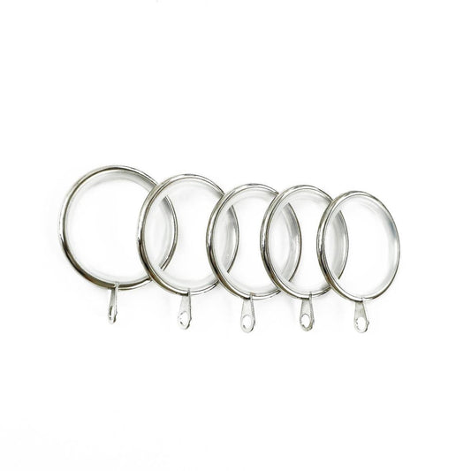 Windoware 35mm Satin Curtain Rod Rings - 5 Pack - Nylon - Non-Scratch - Auzzistore