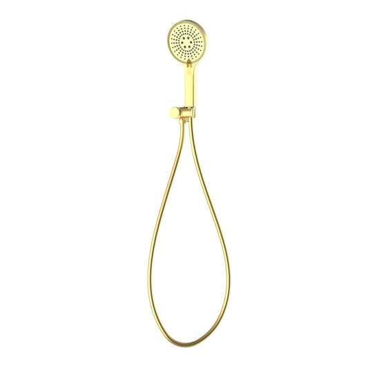 Mondella Resonance 5 Function Hand Shower Set 1.5m - Brushed Brass - WELS 3 Star