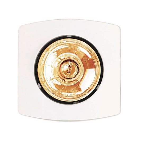 HPM Bathroom Heater - 275W White - Plastic - Slimline Design
