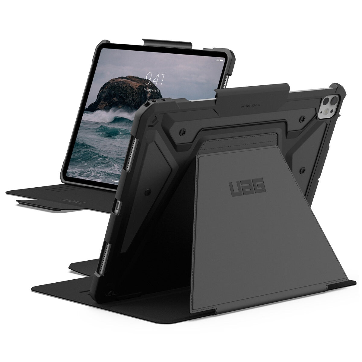 UAG Metropolis SE Apple iPad Pro M4 7th Gen Folio Rugged Case Black 124476114040