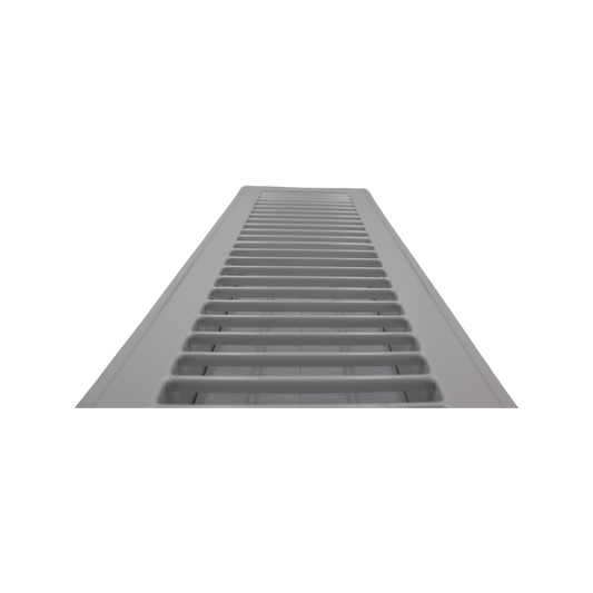 Accord Floor Vent - 10cm x 30cm - Metal - Adjustable Damper – view 2 - Auzzistore