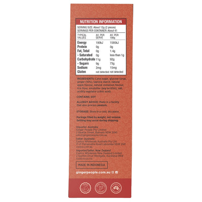Gin Gins Spicy Apple Ginger Chew 500g Travel Chews The Ginger People