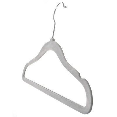 Flocked Ultrathin Non-Slip Kids Clothes Hangers Grey 25 Pack 29 x 20.5cm