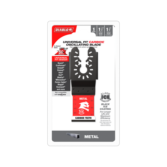 Diablo Carbide Multi Tool Blade 40mm x 32mm - Metal Universal - Durable Cutting - Auzzistore