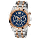 GUESS Resistance Two Tone Men's Watch GW0714G3 Blue & Rose Gold Multifunction Dial 44mm Silver Case – view 2