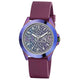 GUESS Menagerie Iridescent Analog Women's Watch GW0749L3 - 36mm Iridescent Case, Plum Silicone Strap, Python Digital Print Dial – view 2