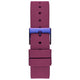 GUESS Menagerie Iridescent Analog Women's Watch GW0749L3 - 36mm Iridescent Case, Plum Silicone Strap, Python Digital Print Dial – view 5