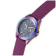 GUESS Menagerie Iridescent Analog Women's Watch GW0749L3 - 36mm Iridescent Case, Plum Silicone Strap, Python Digital Print Dial – view 3