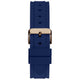 GUESS Men's Watch GW0708G3 Navy Blue Silicone Strap, Rose Gold Case, Blue Dial – view 5