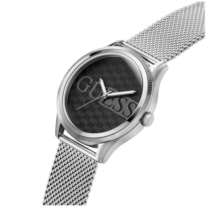 GUESS Reputation Black Logo Mesh Men's Watch GW0710G1