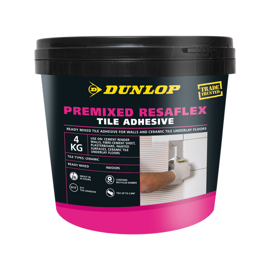 Dunlop Premixed Resaflex - 4kg - Portland Cement - Indoor Use - Auzzistore