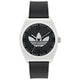 Adidas Originals Project Two Black Resin Strap Analogue Watch AOST23550 - Streetwear Attitude, White Resin Case, Black Strap