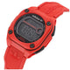 Adidas Originals City Tech Two Red Silicone Digital Watch AOST23063 - 45mm Red Resin Case, Black Digital Display Dial, Trefoil Logo on Strap – view 2