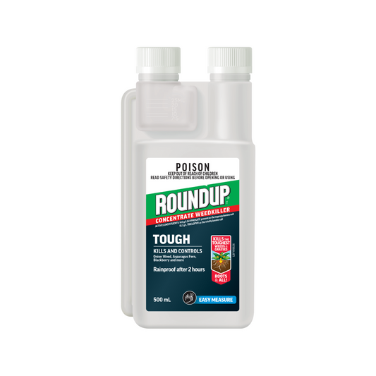 Roundup Tough Concentrate Weedkiller - 500ml - Non-Residual - Rainproof - Auzzistore