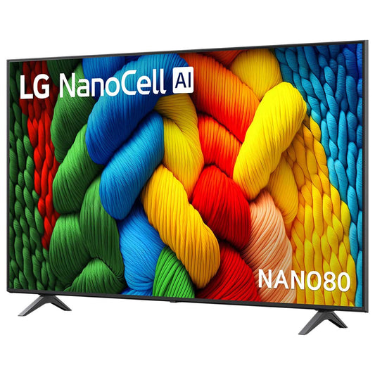 LG 65 Inch NANO80 AI LED UHD 4K Smart TV - 65NANO80ASA - NanoCell Display, ThinQ AI, Dolby Vision – view 2