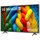 LG 65 Inch NANO80 AI LED UHD 4K Smart TV - 65NANO80ASA - NanoCell Display, ThinQ AI, Dolby Vision – view 2