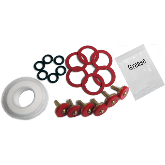 Kinetic 6 Piece Brass Tap Repair Kit - 12mm - Leak Stopper - Durable - Auzzistore
