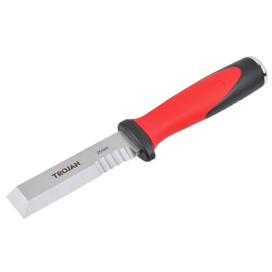 Trojan 25mm Side Strike Chisel - Steel - Durable - Precision Cutting - Auzzistore