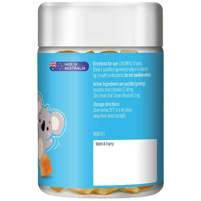 Life Botanics Kids Vitamin C and Zinc Gummies 90 Pack Immune Support