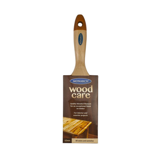 Monarch Woodcare Paint Brush - 63mm - Timber - Streak Free Finish - Auzzistore