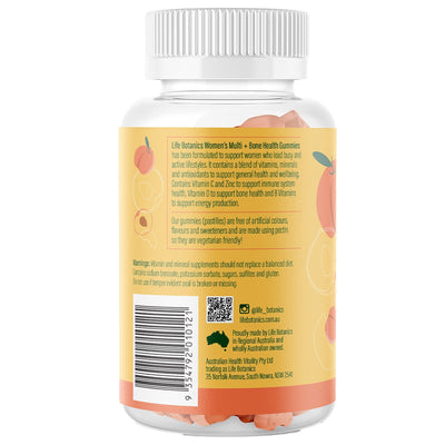 Life Botanics Vegetarian Women’s Multi + Bone Health Gummies 150 Pack