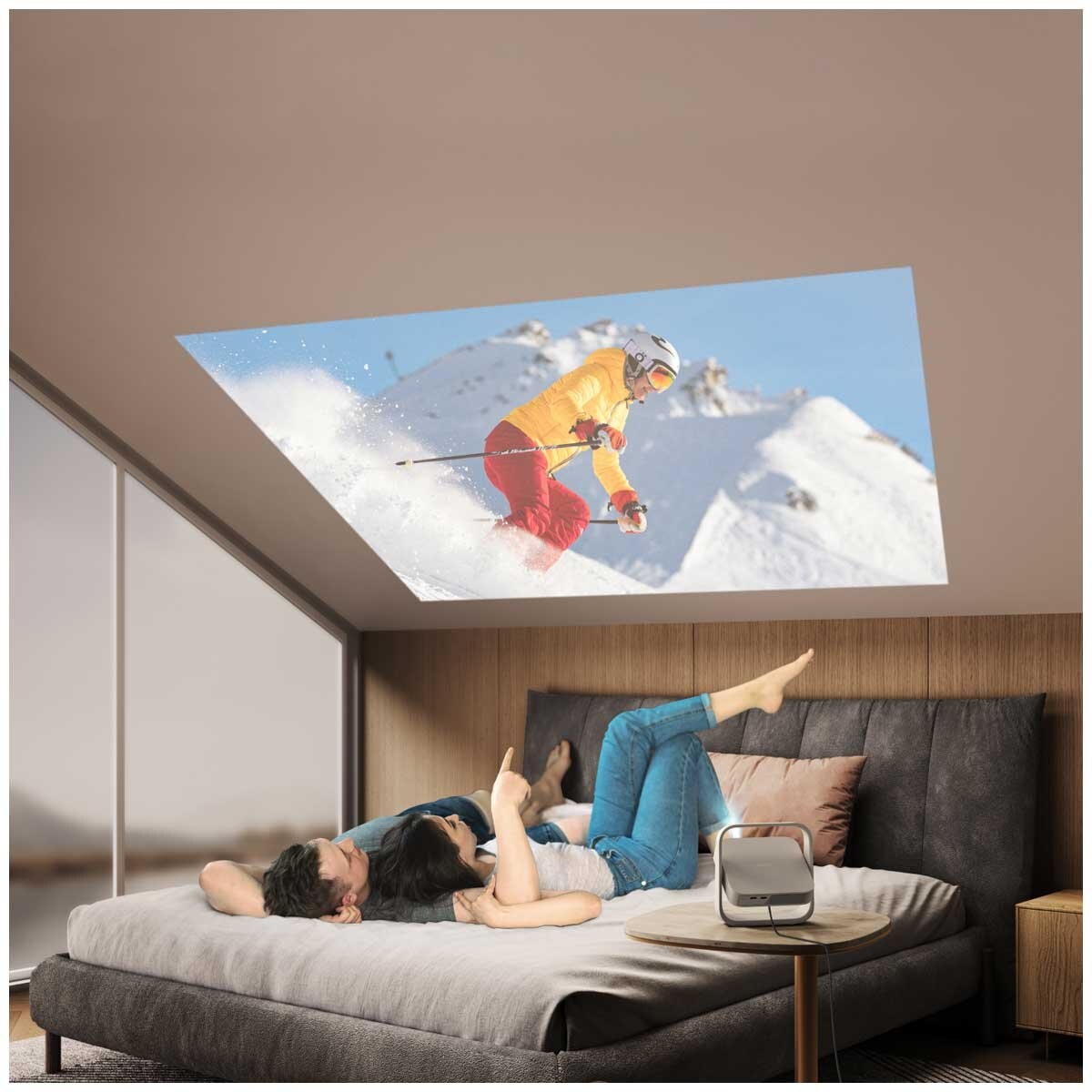 XGIMI Elfin Flip FHD Projector WK03C - Technology Enhanced Portable Home Cinema