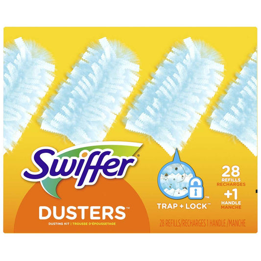 Swiffer Duster 180 Starter Kit 1 Handle And 28 Refills - Auzzistore